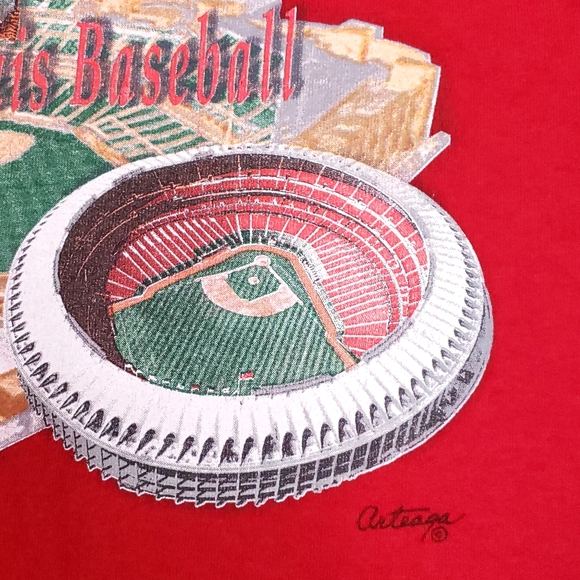 2005 History of St Louis Cardinals Baseball Y2K Stanley Frank Musial T-shirt - Picture 3 of 8